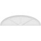 Ekena Millwork Elliptical 3 Spoke Architectural Grade PVC Pediment, 68"W x 18"H x 2"P PEDPS068X180ELL03 - alternate 6